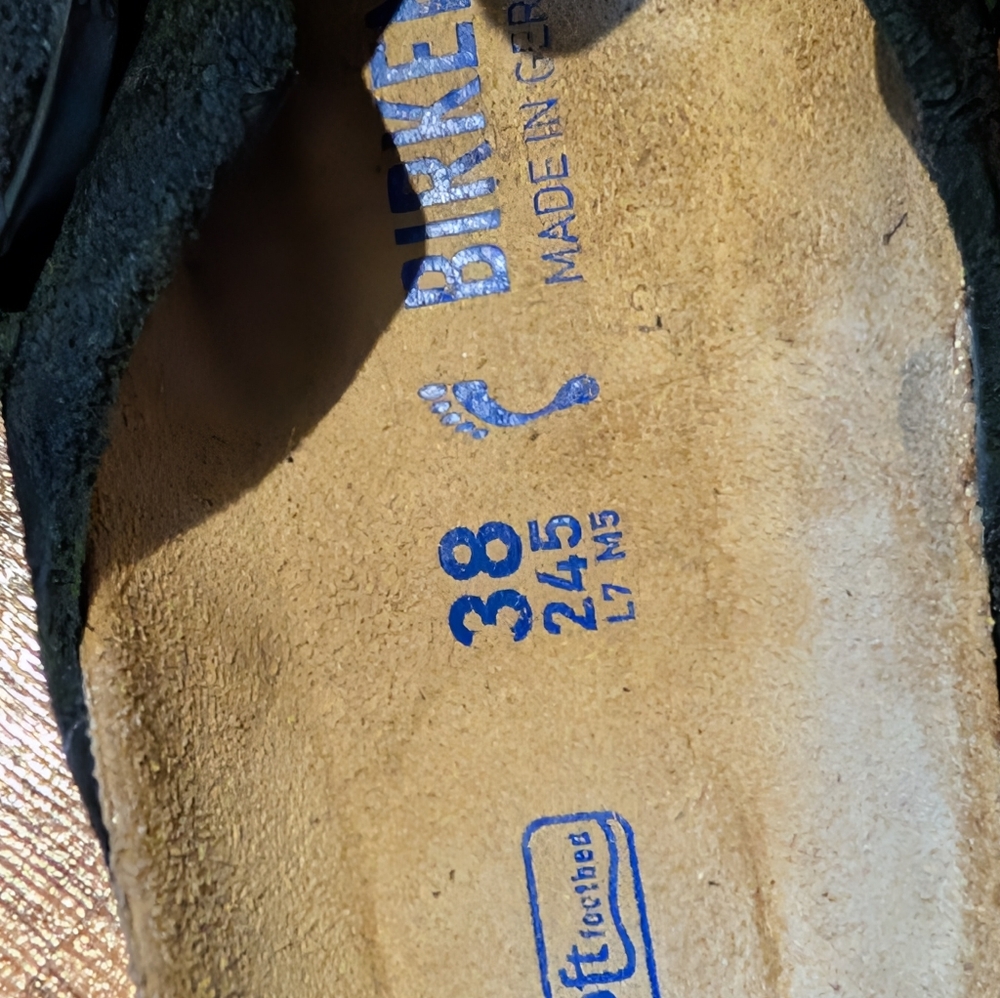 Birkenstock Boston Soft FootbedSuede Leather - Black - Picture 11 of 14